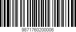 Código de barras (EAN, GTIN, SKU, ISBN): '9871760200006'
