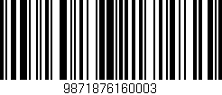 Código de barras (EAN, GTIN, SKU, ISBN): '9871876160003'