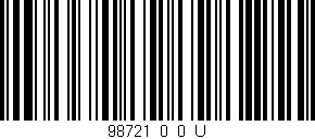 Código de barras (EAN, GTIN, SKU, ISBN): '98721_0_0_U'