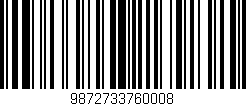 Código de barras (EAN, GTIN, SKU, ISBN): '9872733760008'