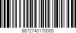 Código de barras (EAN, GTIN, SKU, ISBN): '9872740170005'