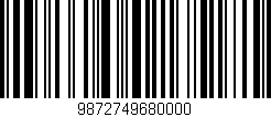 Código de barras (EAN, GTIN, SKU, ISBN): '9872749680000'