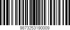 Código de barras (EAN, GTIN, SKU, ISBN): '9873253190009'