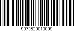 Código de barras (EAN, GTIN, SKU, ISBN): '9873520010009'