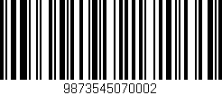 Código de barras (EAN, GTIN, SKU, ISBN): '9873545070002'