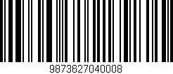 Código de barras (EAN, GTIN, SKU, ISBN): '9873627040008'