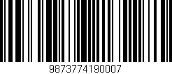 Código de barras (EAN, GTIN, SKU, ISBN): '9873774190007'