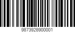 Código de barras (EAN, GTIN, SKU, ISBN): '9873928900001'