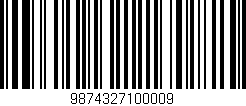 Código de barras (EAN, GTIN, SKU, ISBN): '9874327100009'