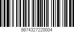 Código de barras (EAN, GTIN, SKU, ISBN): '9874327220004'