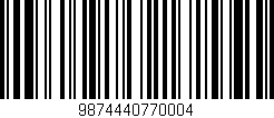 Código de barras (EAN, GTIN, SKU, ISBN): '9874440770004'