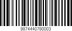 Código de barras (EAN, GTIN, SKU, ISBN): '9874440780003'