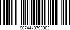 Código de barras (EAN, GTIN, SKU, ISBN): '9874440790002'