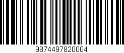 Código de barras (EAN, GTIN, SKU, ISBN): '9874497820004'