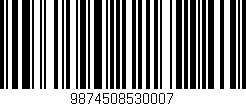 Código de barras (EAN, GTIN, SKU, ISBN): '9874508530007'