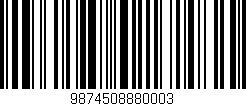 Código de barras (EAN, GTIN, SKU, ISBN): '9874508880003'