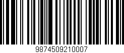 Código de barras (EAN, GTIN, SKU, ISBN): '9874509210007'