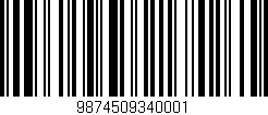 Código de barras (EAN, GTIN, SKU, ISBN): '9874509340001'