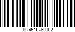 Código de barras (EAN, GTIN, SKU, ISBN): '9874510460002'