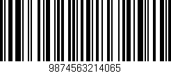 Código de barras (EAN, GTIN, SKU, ISBN): '9874563214065'
