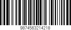 Código de barras (EAN, GTIN, SKU, ISBN): '9874563214218'
