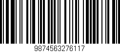 Código de barras (EAN, GTIN, SKU, ISBN): '9874563276117'