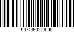 Código de barras (EAN, GTIN, SKU, ISBN): '9874658320008'