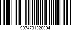 Código de barras (EAN, GTIN, SKU, ISBN): '9874701820004'