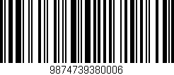 Código de barras (EAN, GTIN, SKU, ISBN): '9874739380006'
