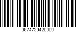 Código de barras (EAN, GTIN, SKU, ISBN): '9874739420009'