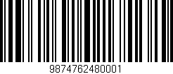 Código de barras (EAN, GTIN, SKU, ISBN): '9874762480001'