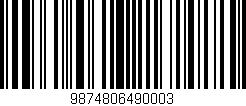 Código de barras (EAN, GTIN, SKU, ISBN): '9874806490003'