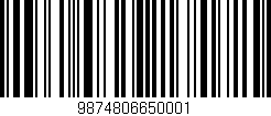 Código de barras (EAN, GTIN, SKU, ISBN): '9874806650001'