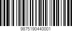 Código de barras (EAN, GTIN, SKU, ISBN): '9875190440001'