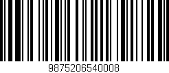 Código de barras (EAN, GTIN, SKU, ISBN): '9875206540008'