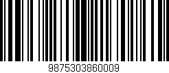 Código de barras (EAN, GTIN, SKU, ISBN): '9875303860009'