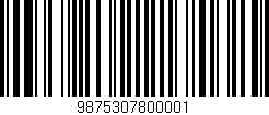 Código de barras (EAN, GTIN, SKU, ISBN): '9875307800001'