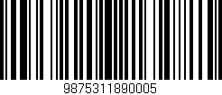 Código de barras (EAN, GTIN, SKU, ISBN): '9875311890005'
