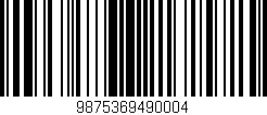 Código de barras (EAN, GTIN, SKU, ISBN): '9875369490004'