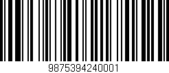Código de barras (EAN, GTIN, SKU, ISBN): '9875394240001'