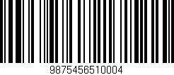 Código de barras (EAN, GTIN, SKU, ISBN): '9875456510004'
