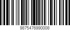 Código de barras (EAN, GTIN, SKU, ISBN): '9875476990008'