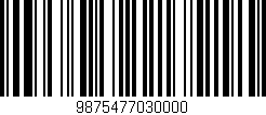 Código de barras (EAN, GTIN, SKU, ISBN): '9875477030000'
