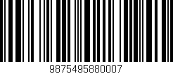 Código de barras (EAN, GTIN, SKU, ISBN): '9875495880007'