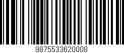 Código de barras (EAN, GTIN, SKU, ISBN): '9875533620008'