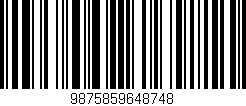 Código de barras (EAN, GTIN, SKU, ISBN): '9875859648748'