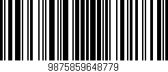 Código de barras (EAN, GTIN, SKU, ISBN): '9875859648779'