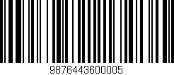 Código de barras (EAN, GTIN, SKU, ISBN): '9876443600005'