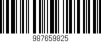 Código de barras (EAN, GTIN, SKU, ISBN): '987659825'