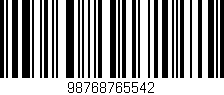 Código de barras (EAN, GTIN, SKU, ISBN): '98768765542'